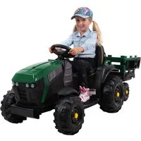 Actionbikes Motors Elektro-Kindertraktor Kinder Traktor mit Anhänger & Fernbedienung, Traktor für Kinder, Kindertraktor, Elektro Traktor