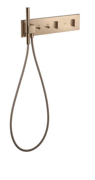 Hansgrohe Thermostatmodul 470/110 Axor ShowerComposition 2 Verbraucher, polished red gold, 12571300 12571300