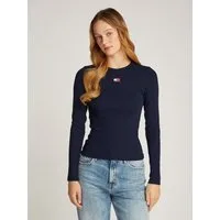 Tommy Jeans Langarmshirt TJW SLIM LS BADGE TEE EXT Baumwollmischung, slim fit