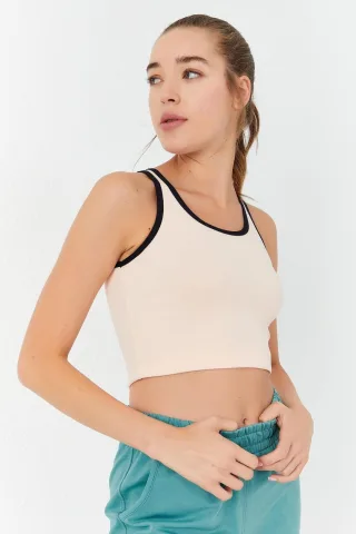 Rippenshirt ohne Ärmel