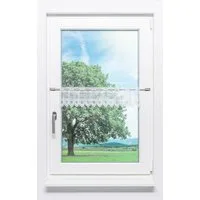 LYSEL® Scheibengardine Rustika (1 St), transparent, HxB 14x40cm