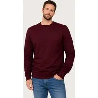 Smith & Solo Sweatshirt Herren, Pullover Baumwolle Loose Fit, Langarm, unifarben