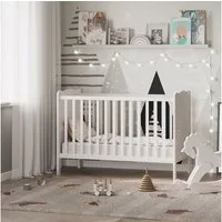 VitaliSpa® Babybett Tobi, Weiß/Weiß, 60x120 cm, 1-tlg.