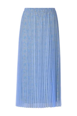 Rich & Royal - Tulle Plissee Skirt skyway blue - Gr. - 38