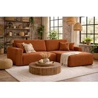Kaiser Möbel Ecksofa mit Schlaffunktion und Bettkasten Ariel L Cord-Sofa aus Stoff Poso, mit Schlaffunktion,großzügige Liegefläche,pflegeleichter Cordstoff