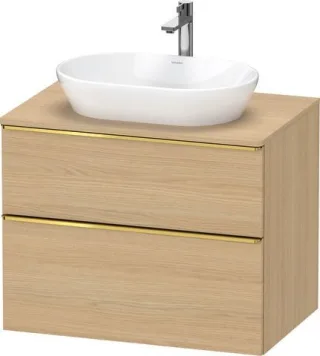 Duravit D-Neo Konsolenwaschtischunterbau wandhängend Natur Eiche Matt 800x550x664 mm - DE49670343000 DE4967034300000