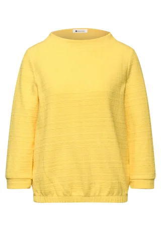 Street One - Strukturshirt gelb - Gr. - 36