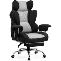 GTPLAYER Gaming-Stuhl Gaming Stuhl, Gamer Stuhl, Ergonomischer Bürostuhl Stoffoberfläche (Packung), Schreibtischstuhl Chefsessel mit Fußstütze höhenverstellbar kunstleder