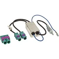 tomzz Audio Doppel Fakra Diversity Antennenadapter mit Phantomeinspeisung passt fü KFZ Adapter