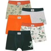 vertbaudet Boxershorts 5er-Pack Boxershorts DINO, Jungen, Bio-Baumwolle