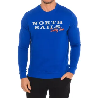 Langärmeliges Sweatshirt mit Rundhalsausschnitt 9022970 Herren