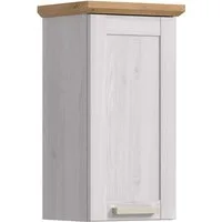 welltime Hängeschrank COSENZA, Breite 39cm, 1 Tür, 1 Einlegeboden, 2 Fächer (1-St., in Landhausoptik, mit weiteren Artikel der Serie kombinierbar) Hängeschrank, Bad, Badezimmerschrank