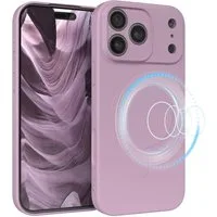 EAZY CASE Handyhülle für Apple iPhone 17 Pro Max Hülle Silikon 6,9 Zoll, MagSafe Slimcover Kameraschutz Qi-Charging Softcover weich Flieder