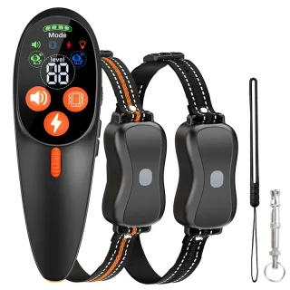 ORCLEAB BC901 Remote Dog Training Collar 3300FT Long Range IP67 Waterproof Receiver 3 Modes Beep Vibration Shock Dual Ch