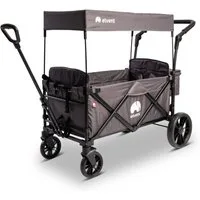 elvent Bollerwagen SmartCruiser City, Kompakt faltbar, Für 1-2 Kinder, Ideal für Familienausflüge