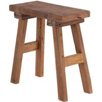 DESIGN DELIGHTS Hocker Vintage HOLZHOCKER "RUSTICO", Altholz massiv, rustikaler Sitzhocker