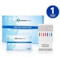 Safecare Bio-Tech Drogen-Schnelltest 7in1 Drogentest Schnelltest - 99% Genauigkeit - Urin Test, 7 Messparameter, 1-tlg., Schnelltest
