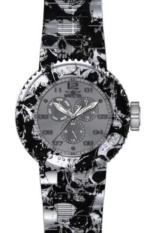 Invicta Pro Diver 50211 Herrenuhr - Quarzwerk - Edelstahl mit grauem Zifferblatt - 52 mm