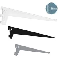 ib style Wandregal Regalbodenträger Regalträger 1-reihig weiß 25cm, Raster 50mm