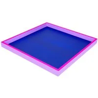 Giftcompany Dekotablett Neo Tablett quadratisch dunkelblau/neon lila/lila 32cm