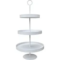 Grafelstein Etagere Etagere LENJA weiß aus Metall modernes Design 3-stöckige Metalletagere