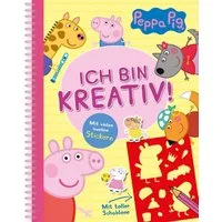 Peppa Pig Ich bin kreativ! / diverse, Mit toller Schablone und vielen bunten Stickern