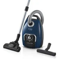 BOSCH Bodenstaubsauger Serie 8 BGB75X494, ideal für Allergiker, Hygiene-Filter, blau, 650 W, mit Beutel, inkl. Hartbodendüse, extra langes Kabel, leise