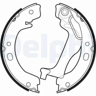 Delphi Bremsbacken hinten Toyota Corolla E12 LS2003