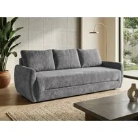 Beautysofa Schlafsofa 3-Sitzer PIERO mit Bettkasten und DL-Funktion, Couch mit Schlaffunktion, Bonellfederung, modernes 3-Sitzer Sofa ausziehbar