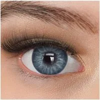 Charmiga Jahreslinsen Farbige Kontaktlinsen blau, Farblinsen ohne Stärke, Caribbean Blue, Farbige Kontaktlinsen