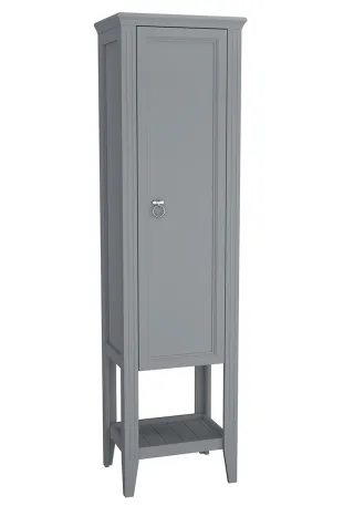 VitrA Valarte Hochschrank Breite 54 cm Höhe 197 cm 1 Tür Türanschlag rechts Grau Matt,62244 62244