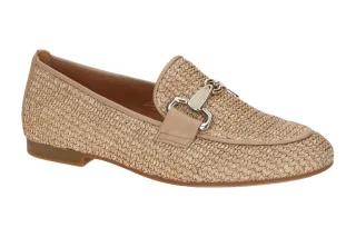 Gabor 85.214.44 Damen Slipper Halbschuhe Braun Sand/Steppa Bequeme Loafer