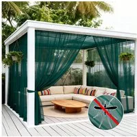 Sunicol Moskitonetz Outdoor Vorhang, Moskitonetz für Pavillon, fliegengitter Transparent (1 St), Gardinen DIY Sichtschutz Sonnenschutz für Balkon Terrassen