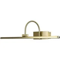 Licht-Erlebnisse Bilderleuchte GWENDI, LED fest integriert, Warmweiß, LED Wandlampe in Messing Antik Jugendstil 12W