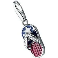 GIORGIO MARTELLO MILANO Charm-Einhänger Flipflop Amerika Look, Silber 925