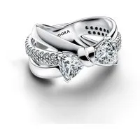 Pandora Fingerring Pandora Sterling silver Cubic Zirconia Clear 193553C01 Damenring