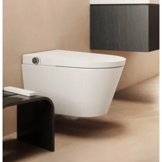 Ideal Standard i.Life E Dusch-WC K875501 40x61x42,5 cm, ohne Spülrand, 4 Strahlarten, Föhn, Nachtlicht, Weiß