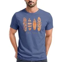 Neverless Print-Shirt Herren T-Shirt Surfing Fashion Aufdruck Long Beach Surfboard Sommer mit Print