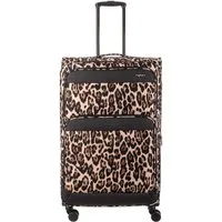 Franky Weichgepäck-Trolley Koffer Gr. L Reisegepäck T27-F Spinner 75er, 4 Doppellenkrollen Rollen, Dehnfalte TSA Schloss