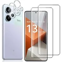 SmartUP Displayschutzglas 2X Schutzglas für Xiaomi Redmi Note 13 Pro+ 5G Panzerfolie Kamera Full, Panzerfolie