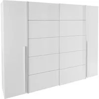 FORTE Kleiderschrank Narago, Kombischrank, Paneele wechselbar (B/H/T ca. 270/210/61cm, auch mit Premiumausstattung) gestalte die Schwebetüren einfarbig oder 2 farbig, Made in Europe