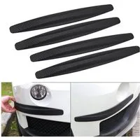 LuxusKollektion Zierleisten-Aufkleber 4 Stück Auto Ecke Stoßstange Guard Anti-Scratch Protector Schwarz