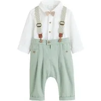 Next Hemd & Hose 3-teiliges Baby-Set mit Hemd, Hose und Hosenträger (3-tlg)