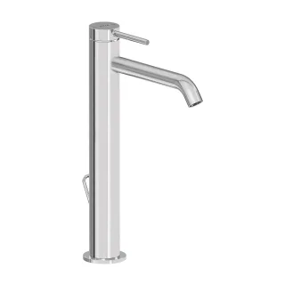 VitrA Minimax Round Einhebel-Waschtischmischer mit Ablaufgarnitur Höhe 32 cm Chrom,A43535EXP A43535EXP
