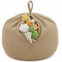 FAVRE Sitzsack Kinder Aufbewahrungshülle für Spielzeug und Kuscheltiere 85x85x50 cm