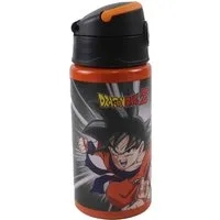 Dragon Ball Trinkflasche Dragon Ball Aluminiumflasche mit Haken 500 ml, Flasche mit Schutzkappe und Staubschutz