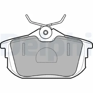 Delphi Bremsbel?ge hinten Mitsubishi Proton Smart Volvo