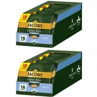 JACOBS Kaffee Crema Mild helle Röstung Senseo kompatibel 10 x 18 = 180 Kaffeepads, (Packung, 10er Pack)