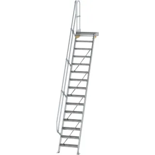 Munk Treppe mit Plattform 60° Stufenbreite 600 mm - 600375