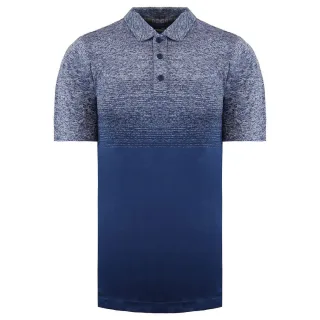 Puma Evoknit Performance Fit Short Sleeve Blue Ombre Mens Polo Shirt 595106 01